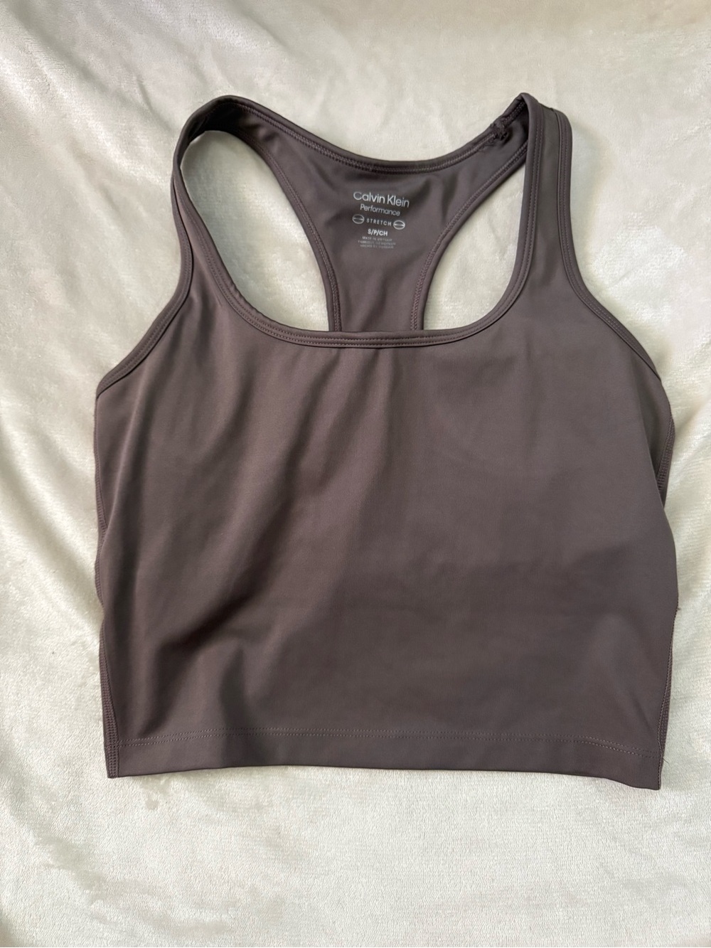 Calvin Klein Racerback Crop Tank